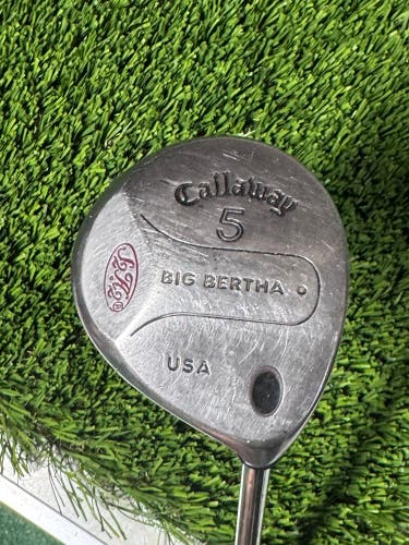 Callaway Golf Big Bertha Warbird 5 Fairway Wood Steel Shaft RH New Grip 41”