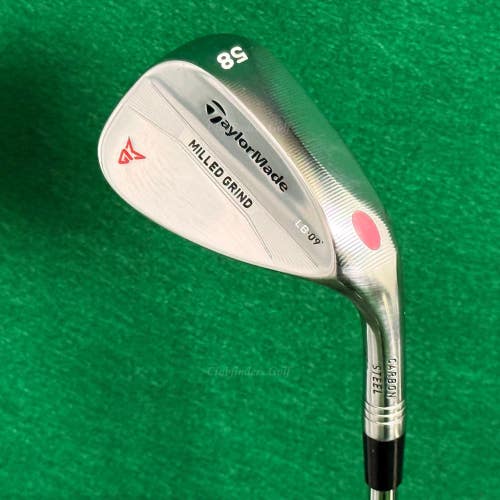 TaylorMade Milled Grind Chrome 58-LB9 58 Lob Wedge Dynamic Gold Wedge Flex