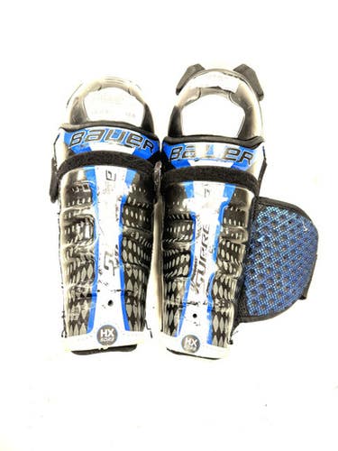 Used Bauer SUPREME ONE75 Junior Shin Guards Black 11" 11860-S000303468