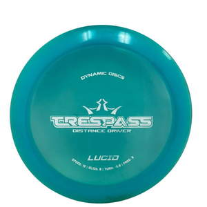 Used Dynamic Discs LUCID TRESPASS Disc Golf Driver Carolina Blue 171g 11692-S000145547