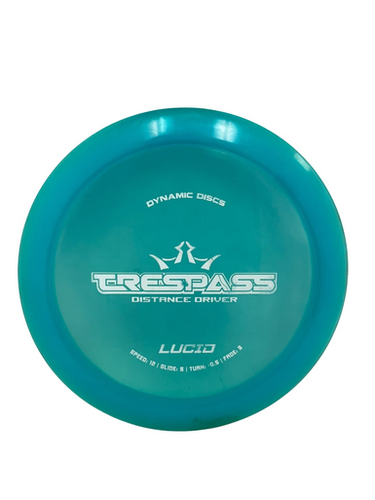 Used Dynamic Discs LUCID TRESPASS Disc Golf Driver Carolina Blue 171g 11692-S000145547