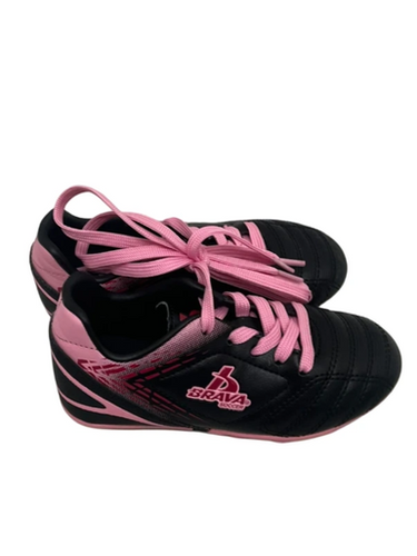 Used Brava SOCCER CLEATS Soccer Cleats Black And Pink Youth 10.0 11692-S000145383