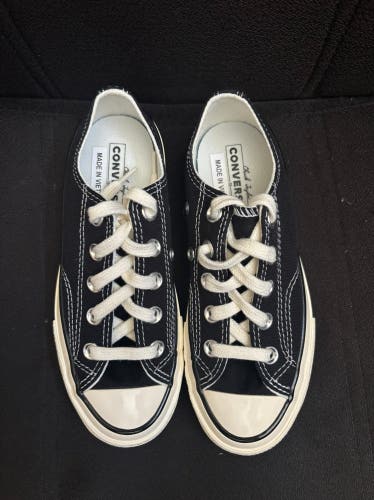 Converse Chuck 70 Unisex Low Top Shoe Ox Black/Egret Size 1 Youth New In Box