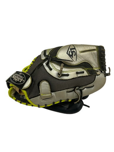 Used Louisville Slugger DIVA SERIES RH Throw Fastpitch Gloves Grey 11 1/2" 11692-S000145449