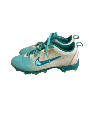 Used Nike HYPERDIAMOND BB/SB Cleats Turquoise Junior 05 11692-S000145459