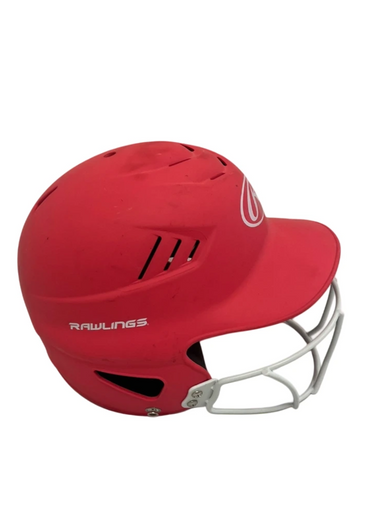 Used Rawlings RCFH Batting Helmet w/Mask Pink One Size 11692-S000145466
