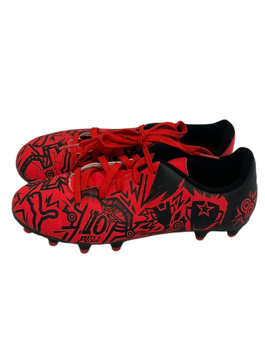 Used Puma TACTO CP Soccer Cleats Red Junior 04 11692-S000145482