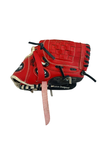 Used Rawlings PLAYERS SERIES BB/SB Glove T-ball Red 9" 11692-S000145485