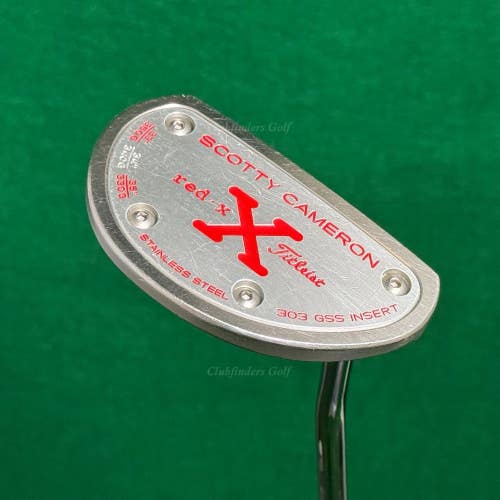 Scotty Cameron Red X 34" Single-Bend Mallet Putter Golf Club Titleist