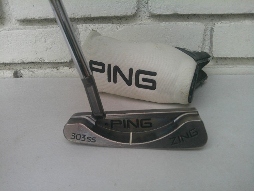 PING Redwood Zing 303SS Black Nickel Putter - Black Dot - 35 3/8