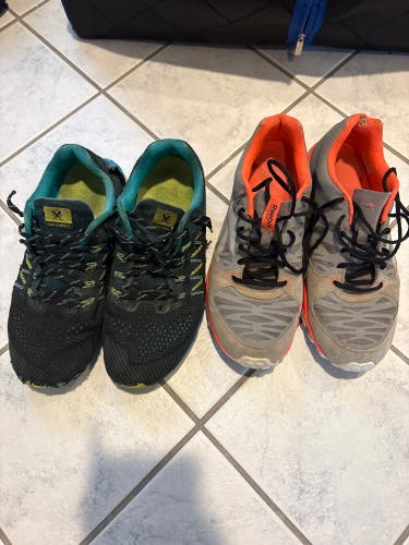 USED/WORN Nike (10.5) & Reebok (11) Men's Shoes - BOTH PAIRS INCLUDED