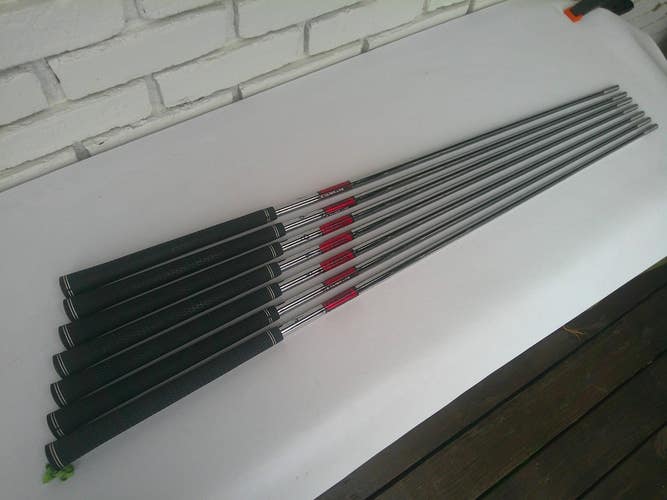 KBS TAPER LITE Stiff Flex (4i-PW) Iron Shaft Set - .370" - New Grips