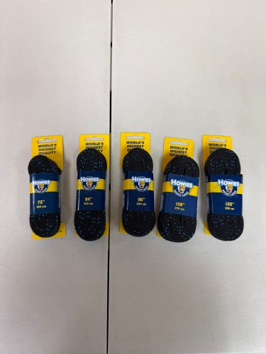 Howies Laces (New) black non waxed multiple sizes 5 pack