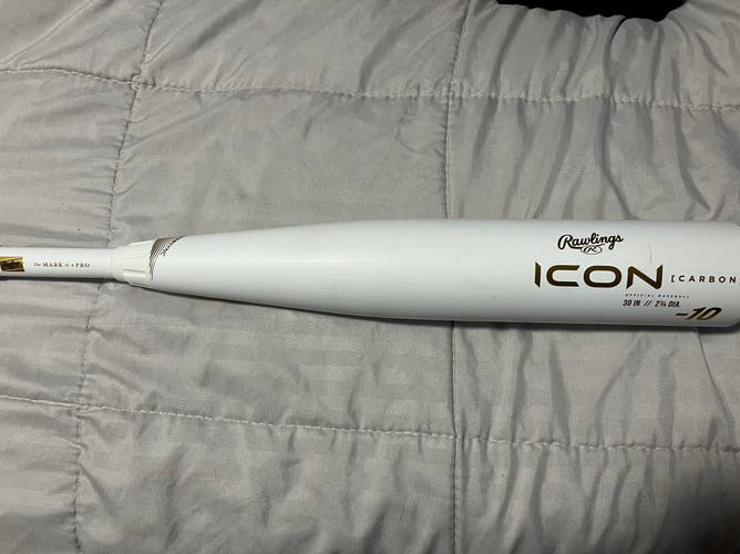 2024 Rawlings Icon Composite USSSA Certified Bat (-10) 20 oz 30" (Used)