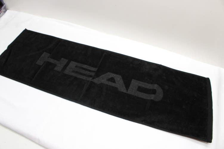 *PROMO ITEM* HEAD SPEED LEGEND BLACK 100% COTTON TOWEL. SIZE: ~40" X ~12.5"