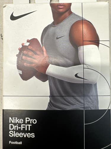 Used Nike PRO DRI-FIT SLEEVES Football Accessory White 11835-S000203438