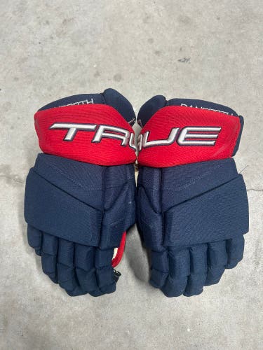 14” True Catalyst 9X Pro Columbus Blue Jackets Gloves Pro Stock (New) NHL