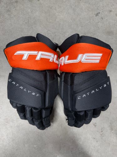 14” True Catalyst 9X Pro Anaheim Ducks Gloves Pro Stock (New) NHL