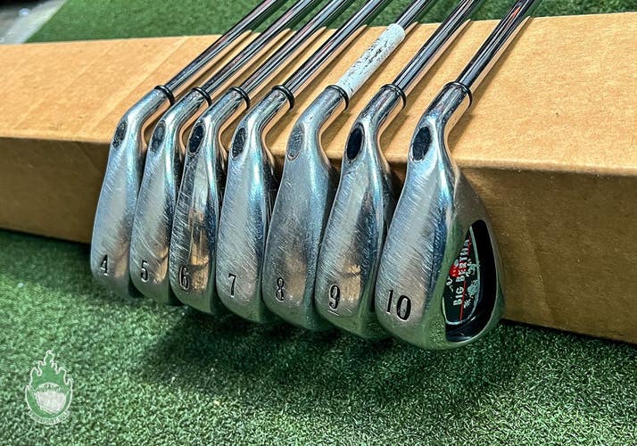 Used RH Callaway Big Bertha 2004 Irons 4-10 Uniflex Steel Golf Club Set