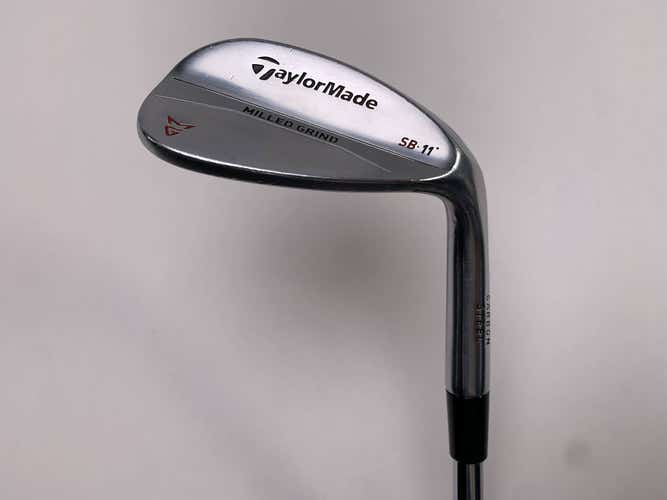 TaylorMade Milled Grind Satin Chrome Lob Wedge LW 58* 11 DG Wedge Steel Mens RH