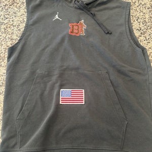 Nike Jordan Brown University Lacrosse team warm up hoodie L large