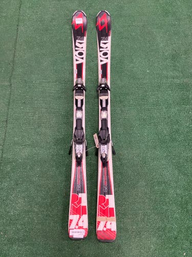 Volkl RTM 7.4 156 cm Skis With Bindings Max Din 10 (Used)