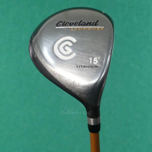 Cleveland Launcher Titanium Fairway 15 3 Wood Launcher Gold 65g Graphite Stiff