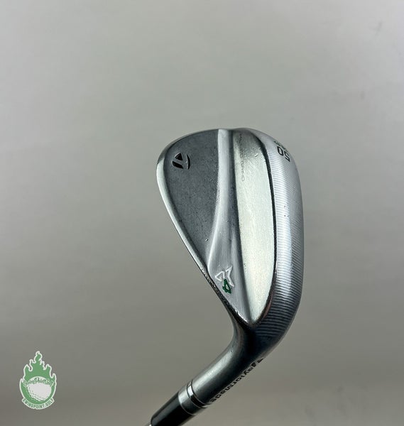 TaylorMade Milled Grind 4 Chrome SB Wedge 50*-09 S400 Stiff Steel Golf Club