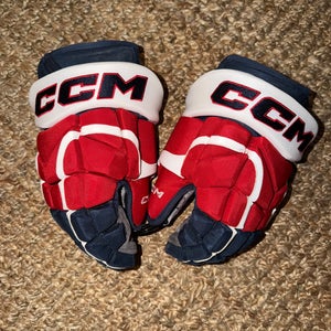 Washington Capitals Used Worn CCM HG12 Hockey Gloves 14” NHL