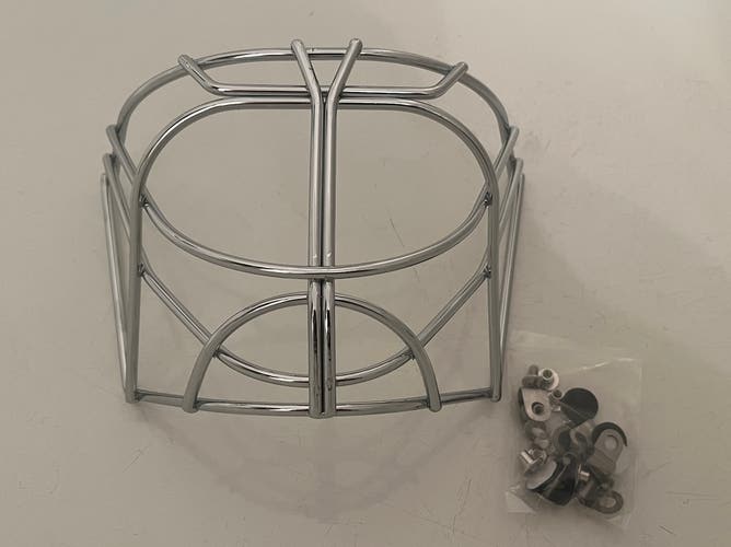 Non-Certified Double Bar Cat-Eye Goalie Cage for Bauer Profile/NME