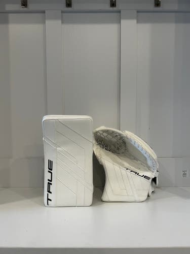 True Hzrdus 9x4 Regular Hand Goalie Glove & Blocker (New)