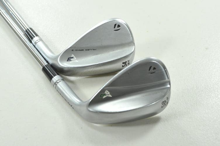 TaylorMade Milled Grind 3 / 4 Satin 54*, 58* Wedge Set Right DG Steel # 209131