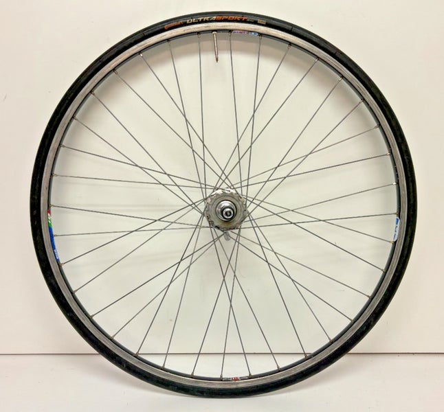Vintage Nisi HR 22 36-Spoke Aluminum 700C Rear Wheel Campagnolo Record Hub +Tire