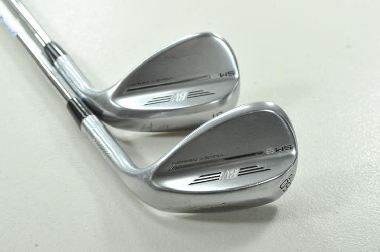Titleist Vokey SM9 Tour Chrome 56*, 60* Wedge Set RH Wedge Fkex Steel # 208840