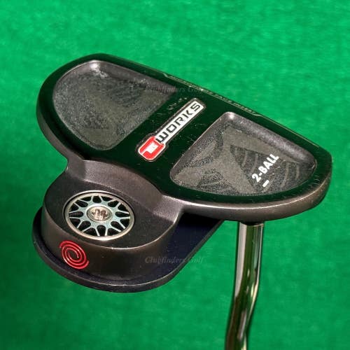 Odyssey O-Works 2-Ball Black 35.25" Double-Bend Mallet Putter Golf Club