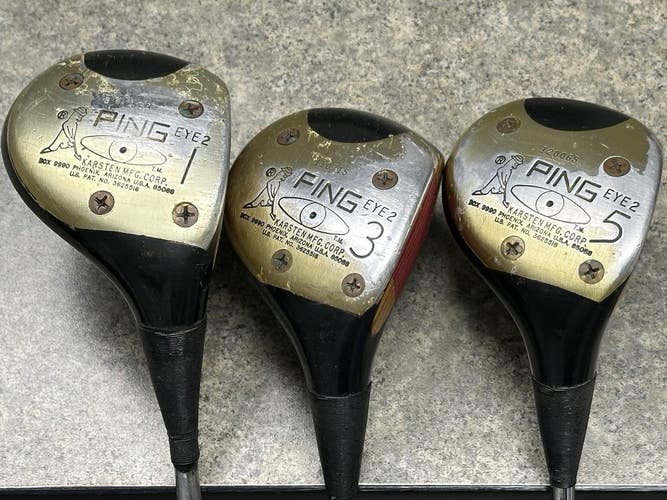 PING Eye 2 Driver, Wood Set 1W, 3W, 5W Steel ZZ-Lite Right Hand