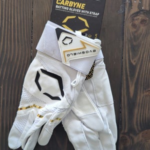 Adult XLarge EvoShield Carbine gloves with strap. Batting Gloves (New)