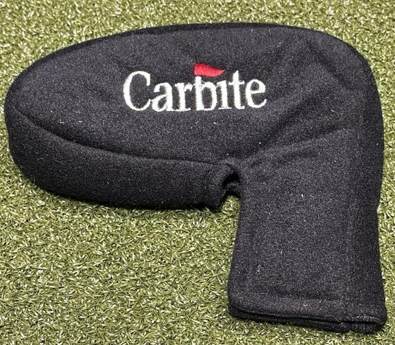 Carbite Golf Blade Style Cover Headcover Black MINT!
