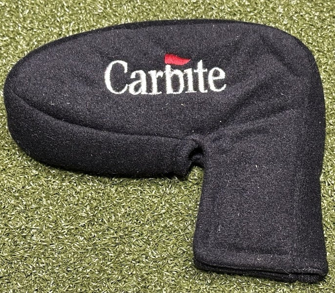 Carbite Golf Blade Style Cover Headcover Black MINT!