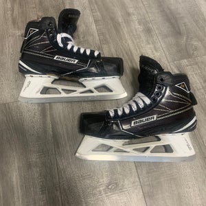 Bauer Supreme 1S Pro Hockey Goalie Skates Wide Width Pro Stock 9.5 (Used) size 91/4E