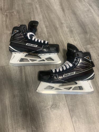 Bauer Supreme 1S Pro Hockey Goalie Skates Wide Width Pro Stock 9.5 (Used) size 91/4E