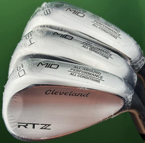 Cleveland RTZ Tour Satin Wedge Set 50-10, 54-10, 58-10 Steel DG Spinner RH NEW!
