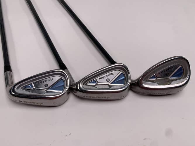 Adams Tight lies Iron Set 8-9-SW SuperShaft Ladies Graphite Womens RH