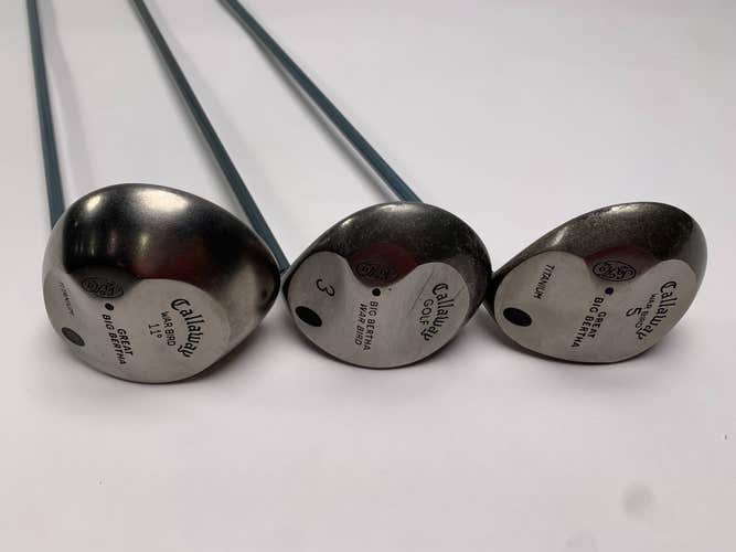 Callaway Original Great Big Bertha Wood Set Driver 3 5 | 11* 15* 18* Ladies RH