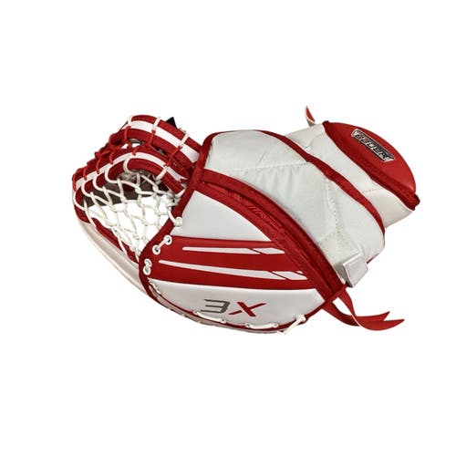 New Regular Bauer Vapor 3X-Int Red and White Blocker And Glove Set