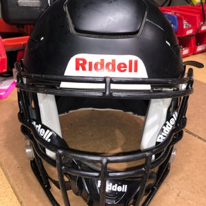 USED RIDDELL FLEX ADULT HELMET - MEDIUM - FLAT BLACK