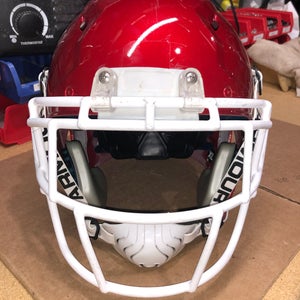 USED SCHUTT VENGEANCE PRO ADULT FOOTBALL HELMET - XL - CANDY APPLE RED