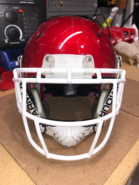 USED SCHUTT VENGEANCE PRO ADULT FOOTBALL HELMET - XL - CANDY APPLE RED