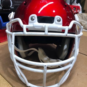 USED SCHUTT VENGEANCE PRO ADULT FOOTBALL HELMET - LARGE - CANDY APPLE RED