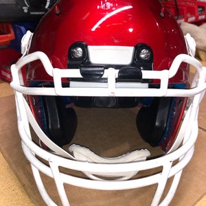 USED SCHUTT VENGEANCE PRO ADULT FOOTBALL HELMET - MEDIUM - CANDY APPLE RED